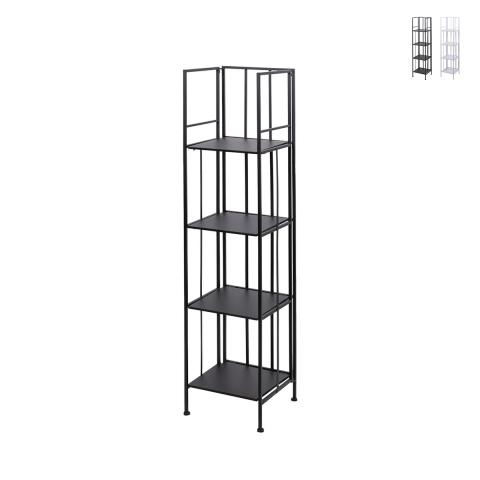 Scaffale da esterno slim 4 ripiani in ferro battuto richiudibile Nuvia Promocja