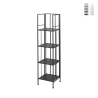 Scaffale da esterno slim 4 ripiani in ferro battuto richiudibile Nuvia Promocja