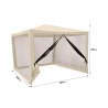 Pawilon wodoodporny z moskitierą 3x3m żelazny ecru Dakar Oferta