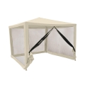 Gazebo idrorepellente con zanzariere 3x3m ferro ecrù Dakar Promocja