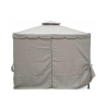 Gazebo idrorepellente 3x3m 4 tende laterali ferro tortora Tangeri Oferta