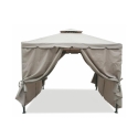 Gazebo idrorepellente 3x3m 4 tende laterali ferro tortora Tangeri Sprzedaż
