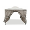 Gazebo idrorepellente 3x3m 4 tende laterali ferro tortora Tangeri Sprzedaż