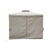 Gazebo idrorepellente 3x3m 4 tende laterali ferro tortora Tangeri Stan Magazynowy