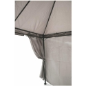 Gazebo idrorepellente 3x3m 4 tende laterali ferro tortora Tangeri Wybór