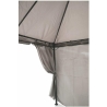 Gazebo idrorepellente 3x3m 4 tende laterali ferro tortora Tangeri Wybór