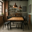 20 krzeseł industrialnych metalowe shabby chic styl steel old 