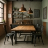 20 krzeseł industrialnych metalowe shabby chic styl steel old 