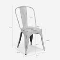 20 krzeseł industrialnych metalowe shabby chic styl steel old 