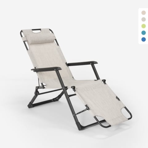 Rozkładane krzesło plażowe Emily Lux Zero Gravity Promocja