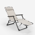 Rozkładane krzesło plażowe Emily Lux Zero Gravity 