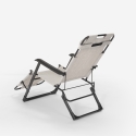 Rozkładane krzesło plażowe Emily Lux Zero Gravity 