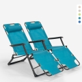 2szt rozkładane krzesło ogrodowe z poduszką Emily Lux Zero Gravity Promocja