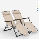 2szt rozkładane krzesło ogrodowe z poduszką Emily Lux Zero Gravity Cechy