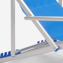 2 składane krzesła plażowe Riccione Gold Lux ​​podłokietniki z aluminium 