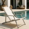 4 składane krzesła plażowe Riccione Gold Lux ​z podłokietnikami Oferta
