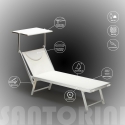 Profesjonalny aluminiowy leżak plażowy Santorini 