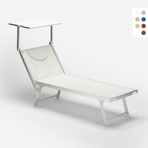 Profesjonalny aluminiowy leżak plażowy Santorini Promocja