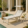 Profesjonalny aluminiowy leżak plażowy Santorini Sprzedaż