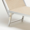 Zestaw 2 aluminiowych leżaków plażowych profesjonalne Santorini 