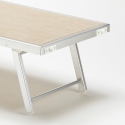 Zestaw 2 aluminiowych leżaków plażowych profesjonalne Santorini 