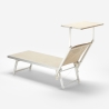 Zestaw 2 aluminiowych leżaków plażowych profesjonalne Santorini 
