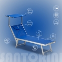 Zestaw 20 aluminiowych leżaków plażowych Santorini 