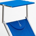 Zestaw 4 aluminiowych leżaków plażowych Santorini 