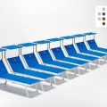 Zestaw 20 aluminiowych leżaków plażowych Santorini Promocja