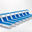 Zestaw 20 aluminiowych leżaków plażowych Santorini 