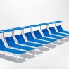 Zestaw 20 aluminiowych leżaków plażowych Santorini 