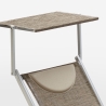 Aluminiowy leżak plażowy z daszkiem Santorini Limited Edition Cechy