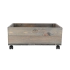 Drewniana donica na rośliny FSC z kółkami 59x39,2x25,2 cm Oferta
