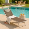 Zestaw 4 aluminiowe leżaki plażowe z daszkiem Santorini Limited Edition Sprzedaż