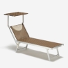 Zestaw 4 aluminiowe leżaki plażowe z daszkiem Santorini Limited Edition Wybór