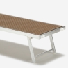 Zestaw 4 aluminiowe leżaki plażowe z daszkiem Santorini Limited Edition Zakup