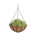 Wiszący kosz z łańcuszkiem i doniczką z kokosa 35 cm Oferta