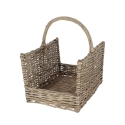 Kosz na drewno z wikliny z uchwytem 45,8x36x51,5 cm Oferta