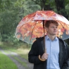 Parasol z motywem jesieni z drewnianą rączką Sprzedaż