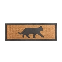 Wycieraczka z włókna kokosowego i gumy z wzorem kota 75,1x25,3 cm Promocja