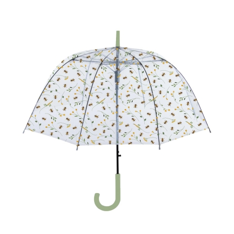 Przezroczysty parasol z wzorem w pszczoły i kwiaty Promocja