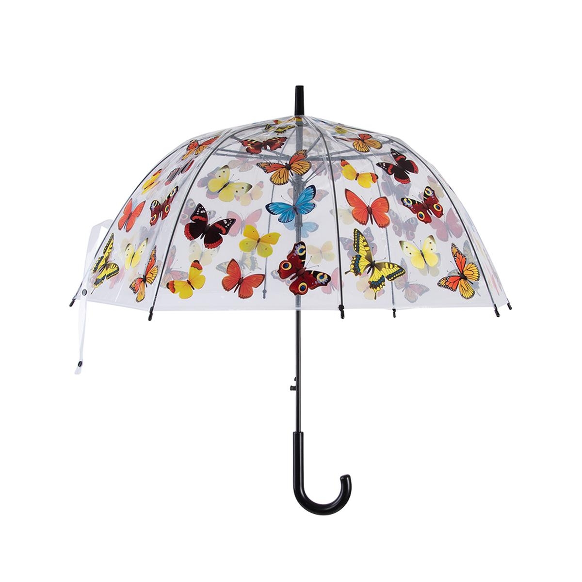 Przezroczysty parasol z kolorowymi motylami Promocja Przezroczysty parasol z kolorowymi motylami Promocja