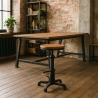 Stołek barowy z regulacją wysokości w stylu vintage industrialnym Helix Sprzedaż
