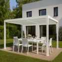 Pergola bioklimatyczna 3x4m do ogrodu z aluminium ręcznie sterowana Trinidad Model