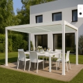 Pergola bioklimatyczna 3x4m do ogrodu z aluminium ręcznie sterowana Trinidad Promocja
