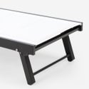 Zestaw 2 leżaki ogrodowe z regulowanymi kołami z aluminium Rimini 