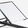 Zestaw 20 leżaków ogrodowych z aluminiowymi kołami Rimini 
