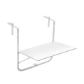 Biały składany stół zewnętrzny na balkony 60x52cm Ringhiera Promocja