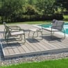 Nowoczesny zestaw ogrodowy Tinos: 2 fotele, sofa i stolik Oferta