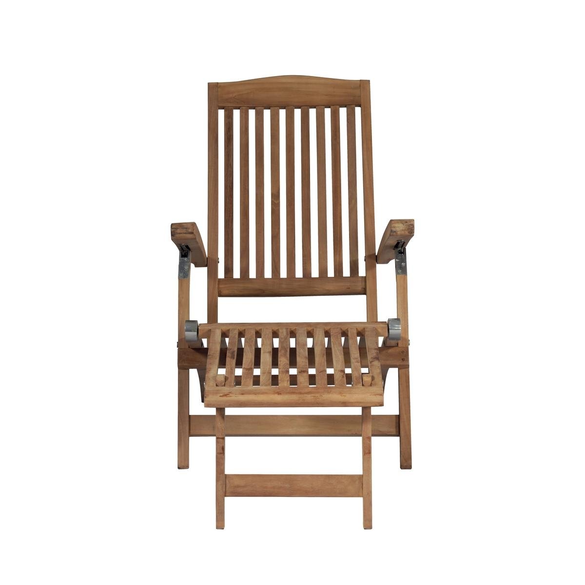 Leżak ogrodowy z drewna teak Streamer, regulowany Promocja Leżak ogrodowy z drewna teak Streamer, regulowany Promocja